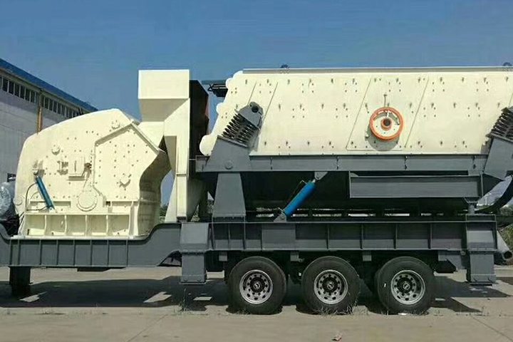 Mobile impact crusher plant