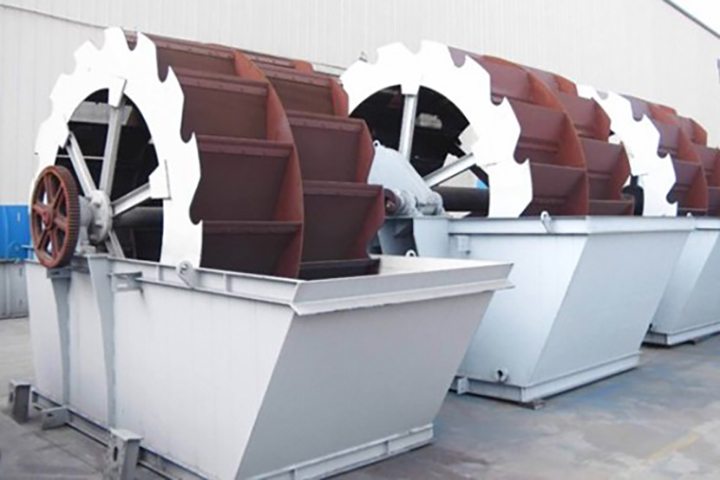 Wheel sand washing machine