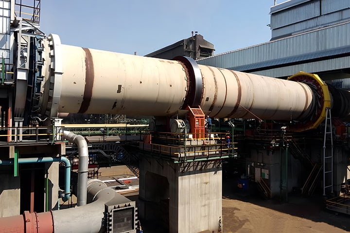 Zinc oxide rotary kiln