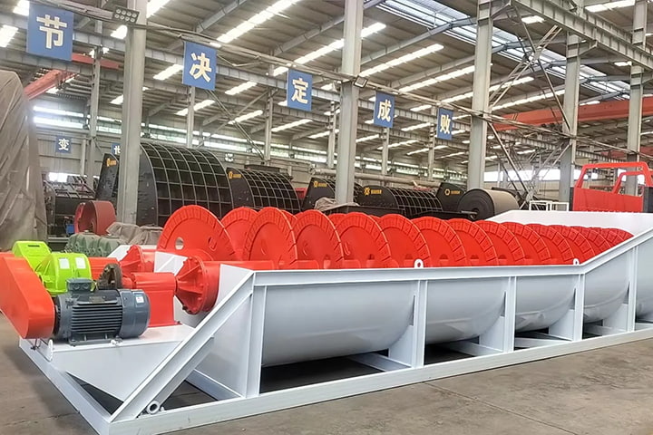 Spiral sand washer